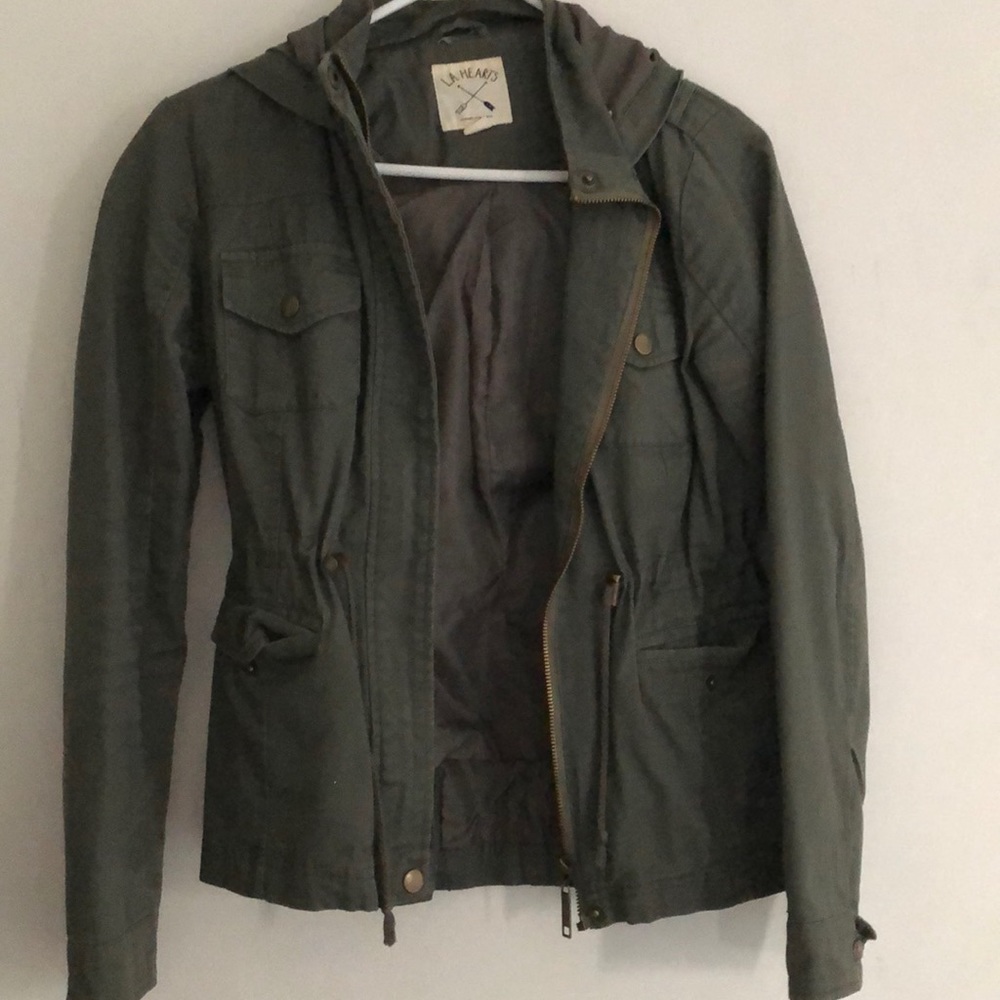 Navy green LA hearts jacket